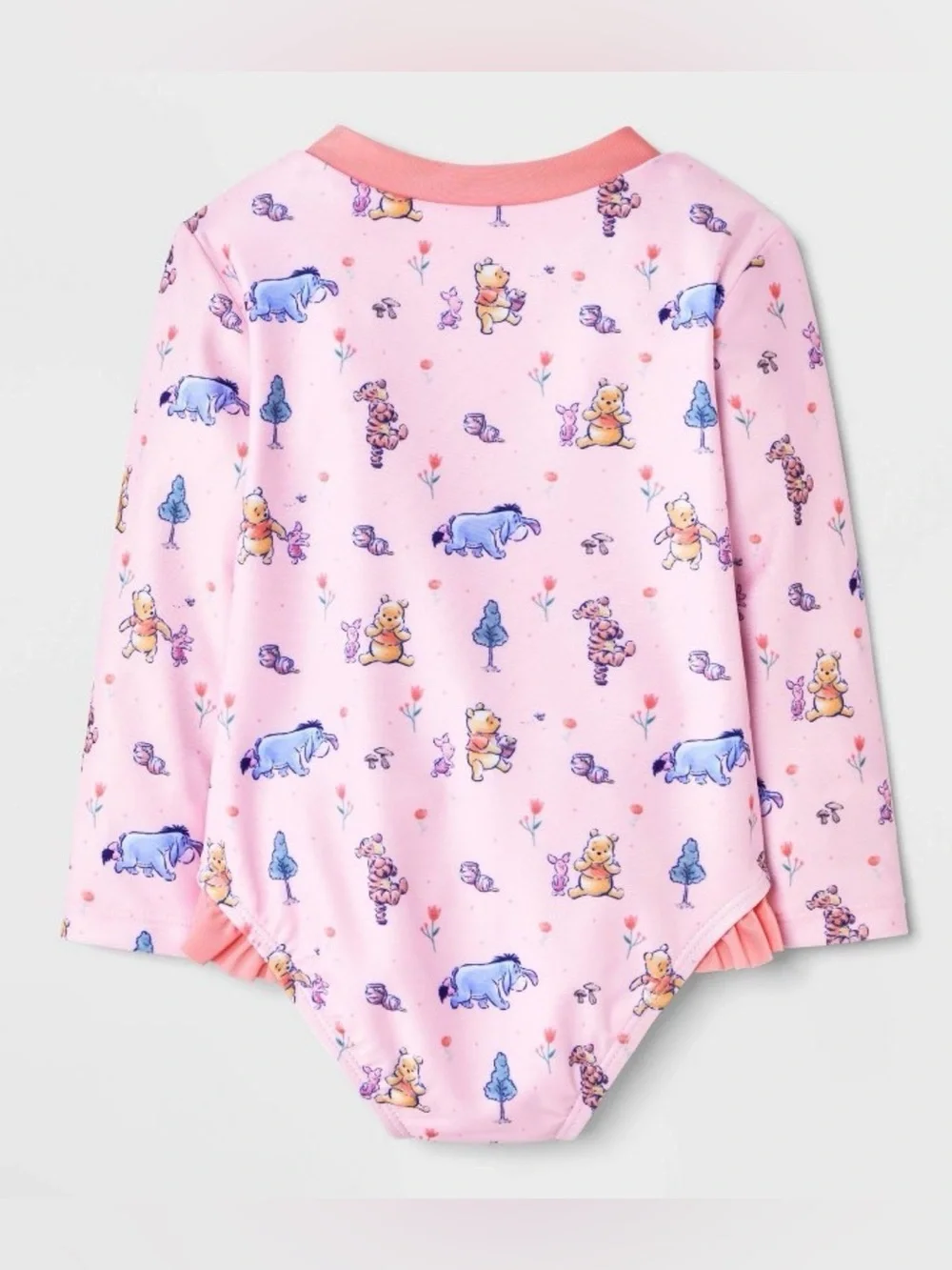 •DISNEY•NWT LIGHT PINK BABY GIRLS' DISNEYS WINNIE THE POOH ONE PIECE RASHGAURD